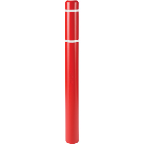 Polyethylene Bollard Covers, 6-5/8" Dia. x 72" L, Red Rock Safety Industrial Ltd