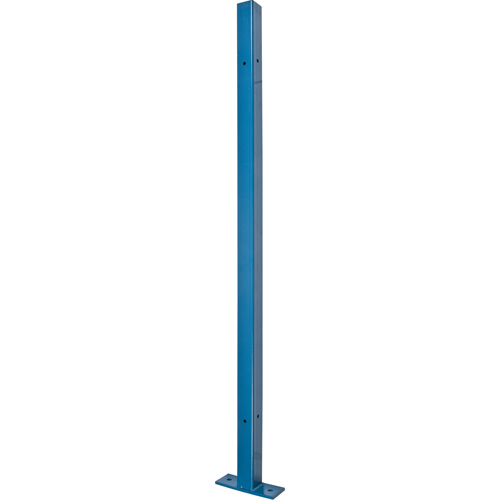 Poteau universel, 4,125' h x 2" la, Bleu Rock Safety Industrial Ltd
