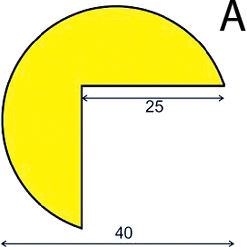 Syst&egrave;mes polyvalents d'avertissement & de protection Soft Edge, Longueur 3,28' (1 m) Rock Safety Industrial Ltd