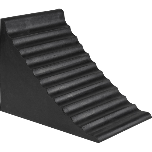 Cale de roue, 9-7/8" x 7-1/8" x 7-1/2", Noir Rock Safety Industrial Ltd