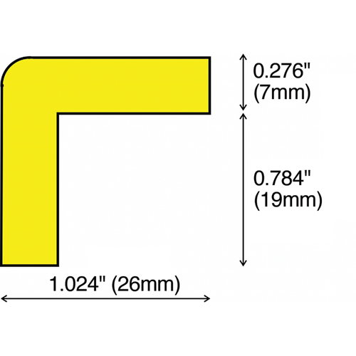 Syst&egrave;mes polyvalents d'avertissement & de protection Soft Edge, Longueur 16,42' (5 m) Rock Safety Industrial Ltd