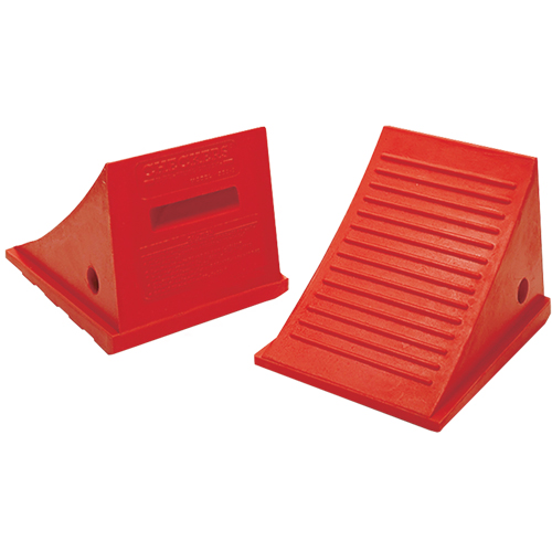 Cales-roue pour usage g&eacute;n&eacute;ral, Polyur&eacute;thane, Orange, 9" la x 11-1/2" p x 8-1/2" h Rock Safety Industrial Ltd