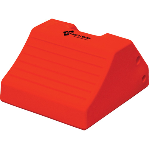 Cales-roue robustes, Polyur&eacute;thane, Jaune s&eacute;curit&eacute;, 15-1/2" la x 17-7/10" p x 10" h Rock Safety Industrial Ltd