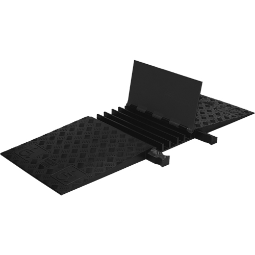 Protecteur de c&acirc;ble ADA/DDA &agrave; profil bas Guard Dog, 5 canaux, 18" lo x 50" la x 1,875" h Rock Safety Industrial Ltd