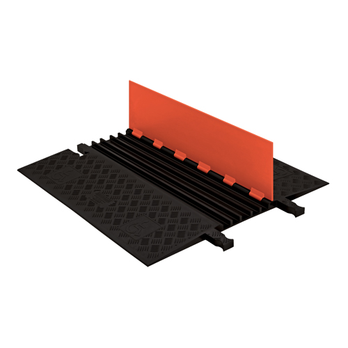 Protecteur de c&acirc;ble ADA/DDA &agrave; profil bas Guard Dog, 5 canaux, 36" lo x 33,3" la x 1,25" h Rock Safety Industrial Ltd