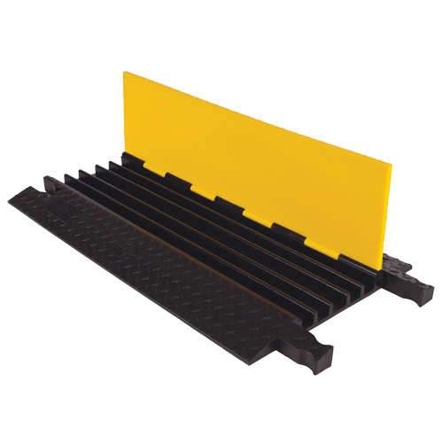 Yellow Jacket&reg; Heavy Duty Cable Protector, 5 Channels, 36" L x 19.75" W x 1.875" H Rock Safety Industrial Ltd