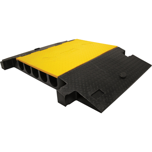 Protecteur de c&acirc;ble robuste Yellow Jacket, 5 canaux, 35,75" lo x 57,25" la x 5,125" h Rock Safety Industrial Ltd
