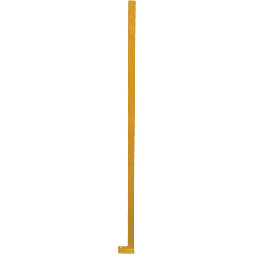 Adjustable Perimeter Guard Corner Post, 4" W x 72" H, Yellow Rock Safety Industrial Ltd