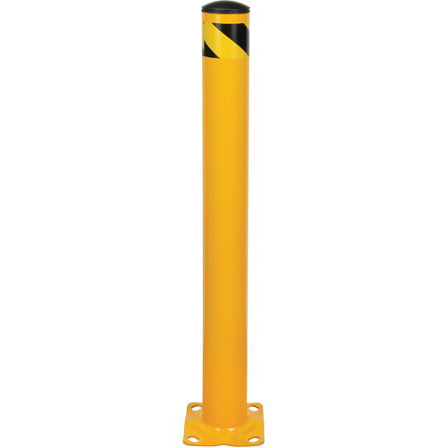 Bollard, Steel, 42" H x 4-1/2" W, Yellow Rock Safety Industrial Ltd