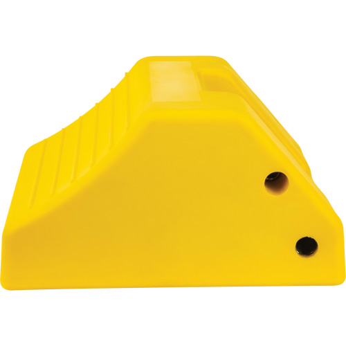 Heavy-Duty Wheel Chocks, Urethane, Yellow, 15-1/2" W x 17-7/10" D x 10" H Rock Safety Industrial Ltd