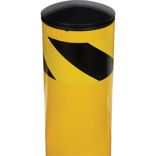 Safety Bollard, Steel, 42" H x 5-1/2" W, Yellow Rock Safety Industrial Ltd