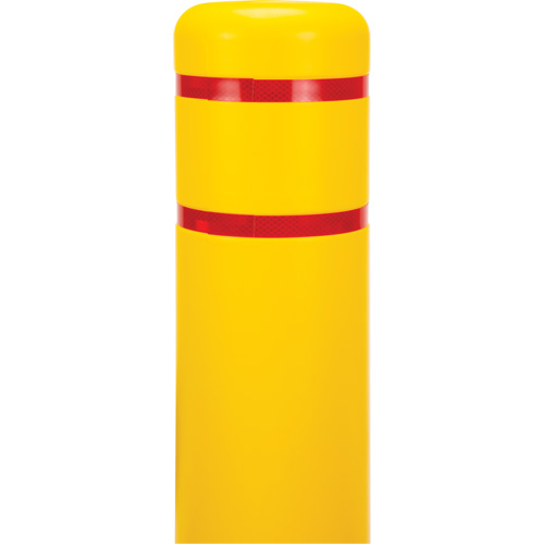 Polyethylene Bollard Cover, 6-5/8" Dia. x 52" L, Red/Yellow Rock Safety Industrial Ltd