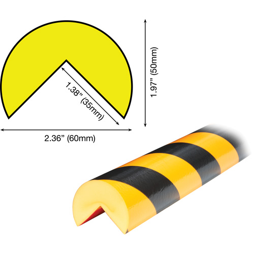A Plus Profile 1M Corner Protection Bumper Guard Rock Safety Industrial Ltd