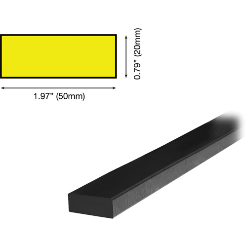 Butoir de protection de surface mod&egrave;le D 5M, Longueur 2' (0,6096 m) Rock Safety Industrial Ltd