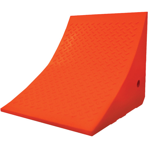 70 Ton Large Equipment Wheel Chock, Urethane, Orange Rock Safety Industrial Ltd