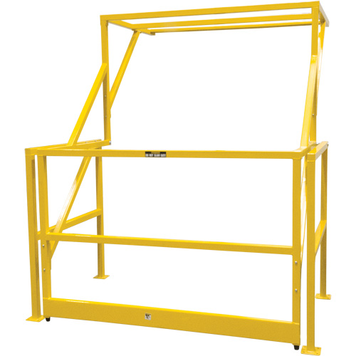 Barri&egrave;re de s&eacute;curit&eacute; pour mezzanine, 70" lo x 77" ha, 78" &eacute;lev&eacute;e, Jaune Rock Safety Industrial Ltd