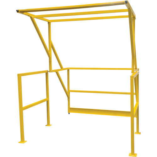 Barri&egrave;re de s&eacute;curit&eacute; pour mezzanine, 70" lo x 77" ha, 78" &eacute;lev&eacute;e, Jaune Rock Safety Industrial Ltd
