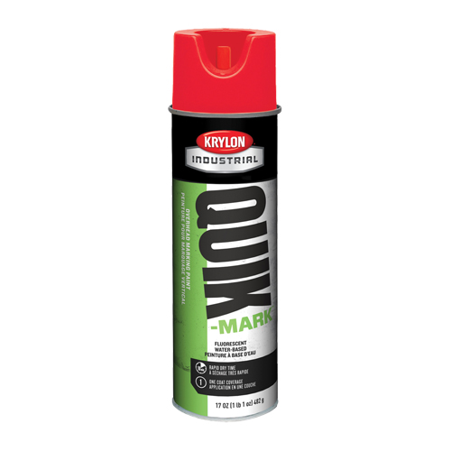 Peinture de marquage industrielle &agrave; base d'eau pour le travail en hauteur Quik-Mark, 17 oz, Canette a&eacute;rosol Rock Safety Industrial Ltd