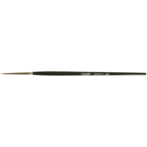Pinceau d'artiste, Largeur de la brosse de 3/32", Martre rouge, Manche &agrave; Bois Rock Safety Industrial Ltd