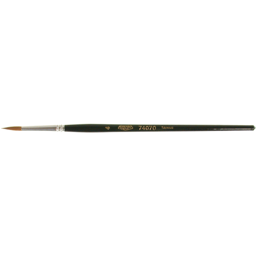 Pinceau d'artiste, Largeur de la brosse de 1/8", Martre rouge, Manche &agrave; Bois Rock Safety Industrial Ltd