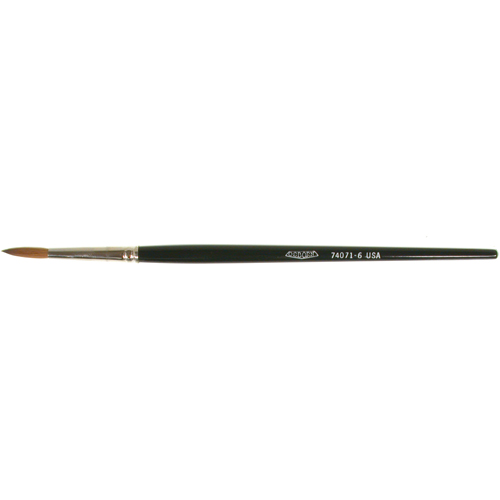Pinceau d'artiste, Largeur de la brosse de 5/32", Martre rouge, Manche &agrave; Bois Rock Safety Industrial Ltd
