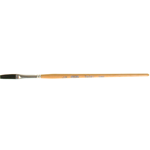 Pinceau une passe, Largeur de la brosse de 1/4", Soie de bœuf, Manche &agrave; Bois Rock Safety Industrial Ltd