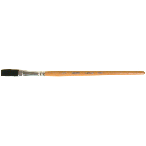 Pinceau une passe, Largeur de la brosse de 3/8", Soie de bœuf, Manche &agrave; Bois Rock Safety Industrial Ltd