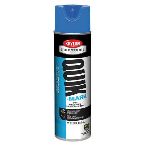 Industrial Quik-Mark Water-Based Inverted Marking Paint, 17 oz., Aerosol Can Rock Safety Industrial Ltd