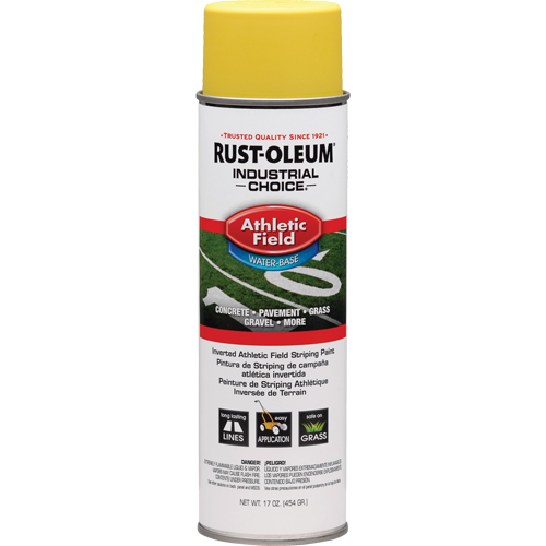 Industrial Choice&reg; AF1600 Athletic Field Striping Paint, Yellow, 17 oz., Aerosol Can Rock Safety Industrial Ltd