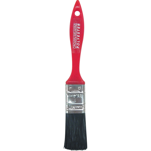 Pinceau en polyester tout usage, Polyester, Manche Plastique, Largeur de 1" Rock Safety Industrial Ltd