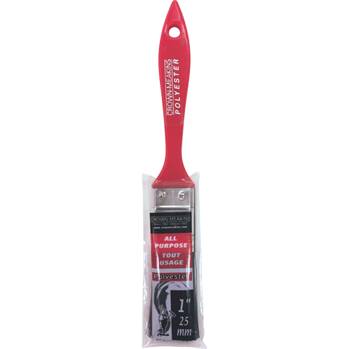 Pinceau en polyester tout usage, Polyester, Manche Plastique, Largeur de 1" Rock Safety Industrial Ltd