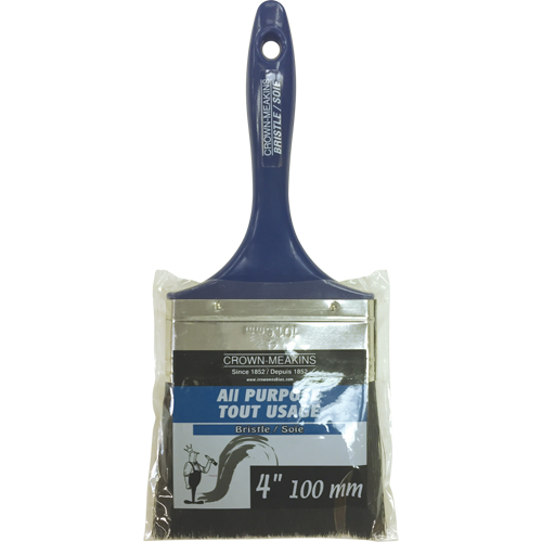 Pinceau tout usage, Soies, Manche Plastique, Largeur de 4" Rock Safety Industrial Ltd