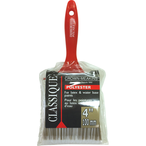 Pinceau classique, Polyester, Manche Plastique, Largeur de 4" Rock Safety Industrial Ltd