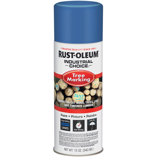 Peinture pour le marquage des arbres Industrial Choice T1600, Bleu, 16 oz Rock Safety Industrial Ltd