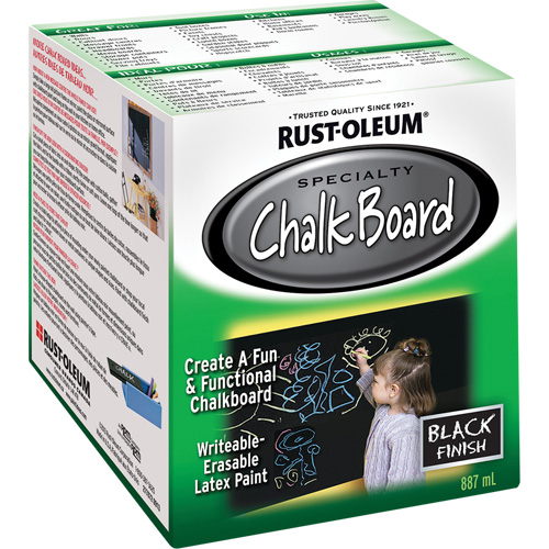 Chalk Board Paint, 877 ml, Can, Black Rock Safety Industrial Ltd