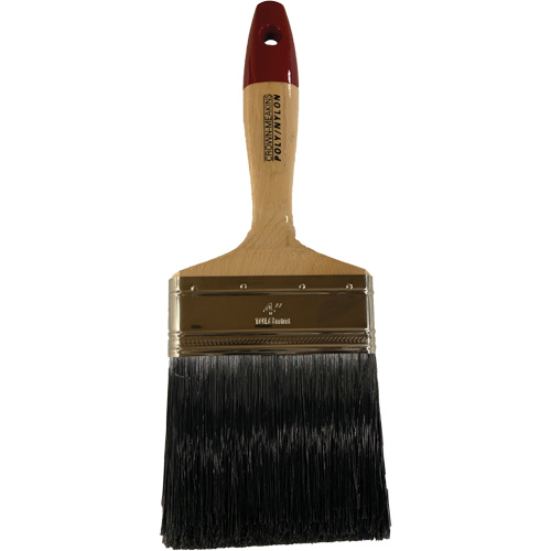 Pinceau, Poly/nylon, Manche Bois, Largeur de 4" Rock Safety Industrial Ltd