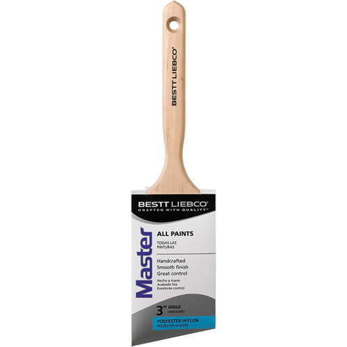 Pinceau en angle Master, Poly/nylon, Manche Bois, Largeur de 3" Rock Safety Industrial Ltd