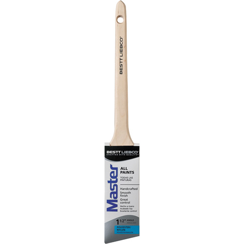 Pinceau mince en angle Master, Poly/nylon, Manche Bois, Largeur de 1-1/2" Rock Safety Industrial Ltd