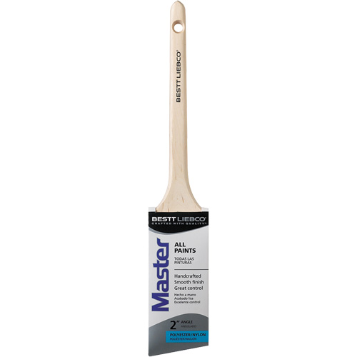 Pinceau mince en angle Master, Poly/nylon, Manche Bois, Largeur de 2" Rock Safety Industrial Ltd