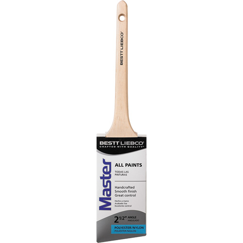 Pinceau mince en angle Master, Poly/nylon, Manche Bois, Largeur de 2-1/2" Rock Safety Industrial Ltd