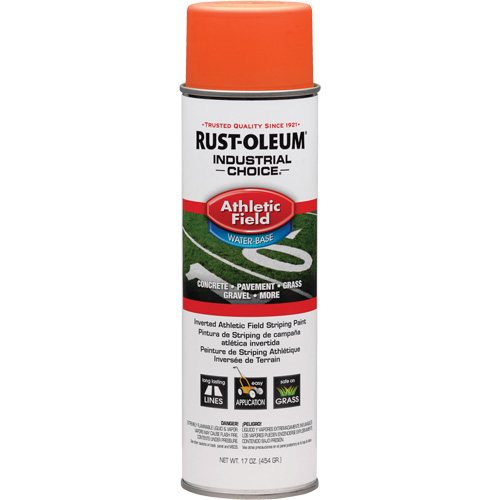 AF1600 Athletic Field Striping Paint, Orange, Aerosol Can Rock Safety Industrial Ltd
