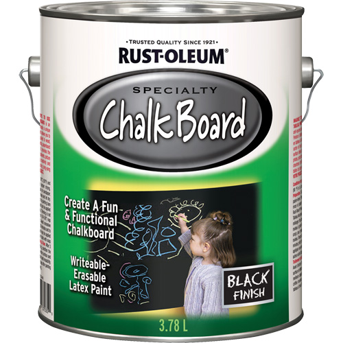 Specialty Chalk Board Paint, 3.78 L, Gallon, Black Rock Safety Industrial Ltd