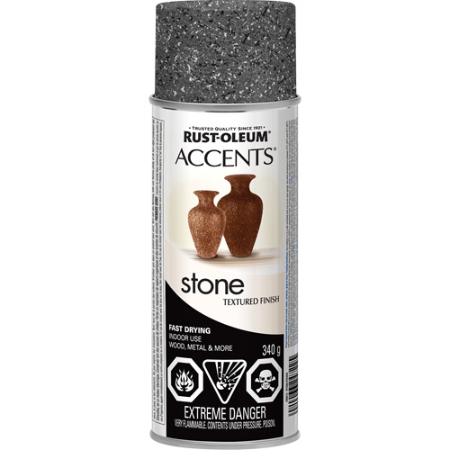 Accents&reg; Stone Creations Spray Paint, Aerosol Can, Grey Stone Rock Safety Industrial Ltd