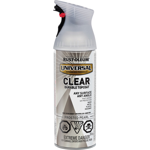 Universal Durable Top Coat, 312 g, Aerosol Can, Frosted Pearl Rock Safety Industrial Ltd