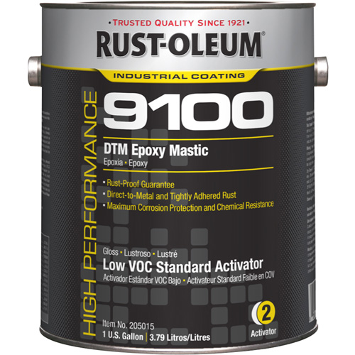 Activateur standard (250 COV) pour mastic &eacute;poxydique DTM du syst&egrave;me 9100, Gallon Rock Safety Industrial Ltd