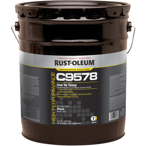 &eacute;poxy &agrave; base de goudron de houille et &agrave; haute teneur en solides du syst&egrave;me C9578, 4 gal., Seau Rock Safety Industrial Ltd