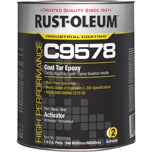 Activateur pour rev&ecirc;tement &eacute;poxydique &agrave; base de goudron de houille et &agrave; haute teneur en solides du syst&egrave;me C9578, 0,2 gal., Seau Rock Safety Industrial Ltd