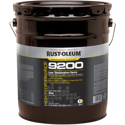 Composant de base &eacute;poxydique &agrave; basse temp&eacute;rature du syst&egrave;me 9200, Bleu, 4 gal., Seau Rock Safety Industrial Ltd