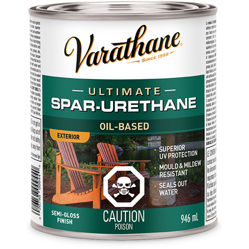 Rev&ecirc;tement &agrave; fini diamant pour bois Varathane, 946 ml, Transparent, Semi-brillant Rock Safety Industrial Ltd