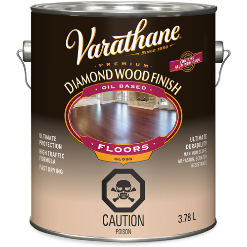 Enduit pour plancher &agrave; fini diamant pour bois Varathane, 3,78 L, Transparent, Brillant Rock Safety Industrial Ltd
